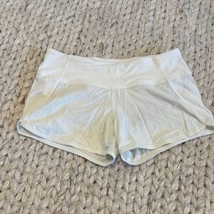 lululemon athletica Light Cream Athletic Shorts